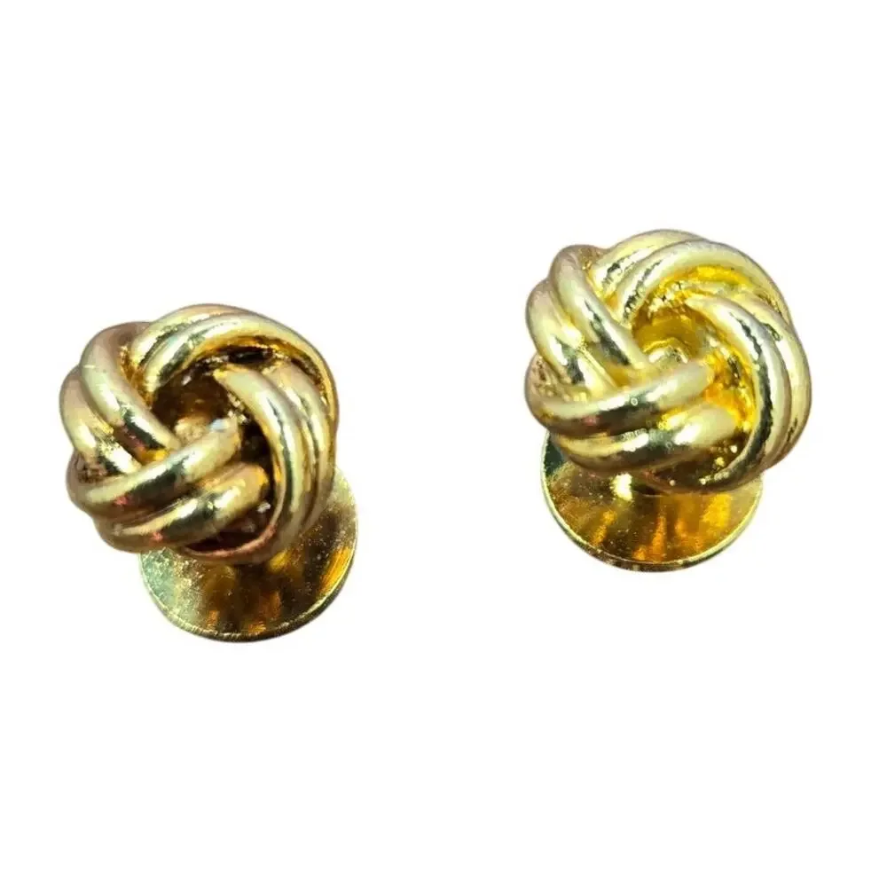 Vintage Gold Love Knot Cufflinks [J18A]